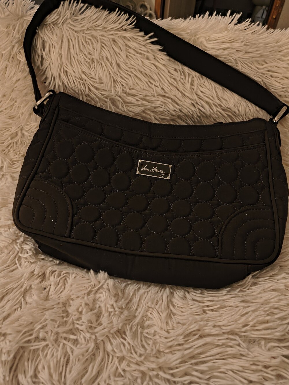 Beautiful Dark Brown Vera Bradley Bag Purse Satchel